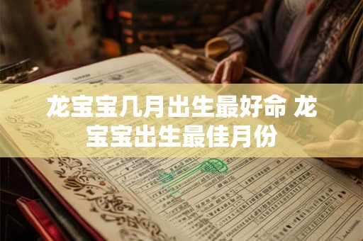 龙宝宝几月出生最好命 龙宝宝出生最佳月份
