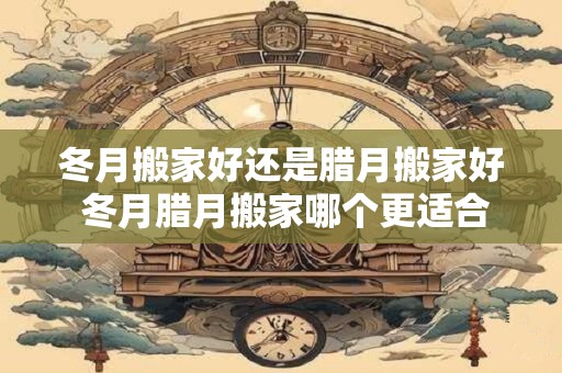 冬月搬家好还是腊月搬家好 冬月腊月搬家哪个更适合