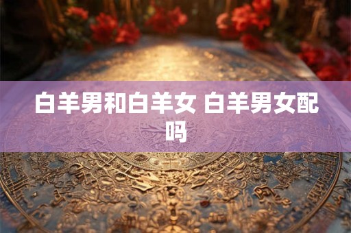 白羊男和白羊女 白羊男女配吗