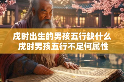 戌时出生的男孩五行缺什么 戌时男孩五行不足何属性