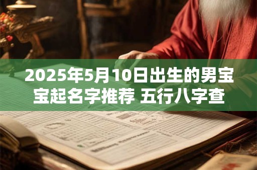 2025年5月10日出生的男宝宝起名字推荐 五行八字查询