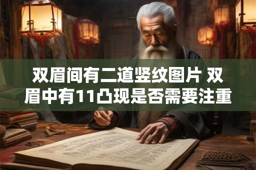 双眉间有二道竖纹图片 双眉中有11凸现是否需要注重护理