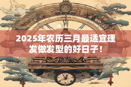 2025年农历三月最适宜理发做发型的好日子！