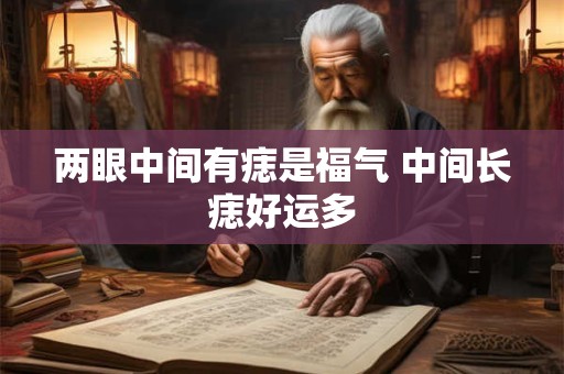 两眼中间有痣是福气 中间长痣好运多