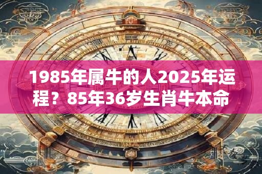 1985年属牛的人2025年运程？85年36岁生肖牛本命年运势