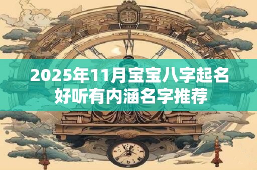 2025年11月宝宝八字起名 好听有内涵名字推荐