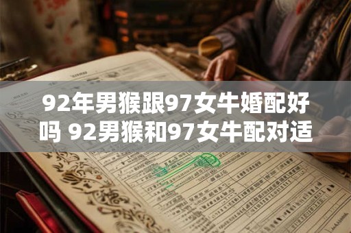 92年男猴跟97女牛婚配好吗 92男猴和97女牛配对适合吗
