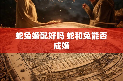 蛇兔婚配好吗 蛇和兔能否成婚