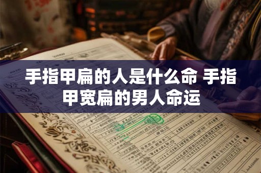 手指甲扁的人是什么命 手指甲宽扁的男人命运