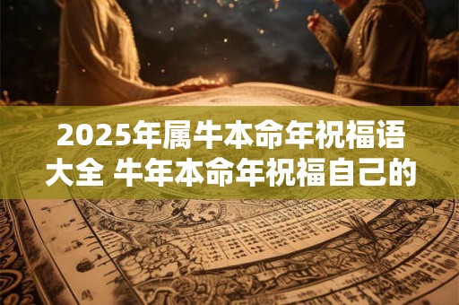 2025年属牛本命年祝福语大全 牛年本命年祝福自己的句子
