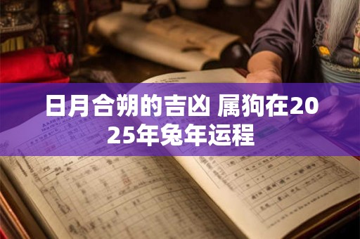 日月合朔的吉凶 属狗在2025年兔年运程 日月合朔的吉凶 属狗在2025年兔年运程