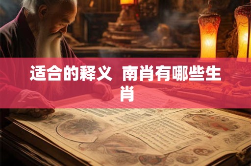 适合的释义  南肖有哪些生肖