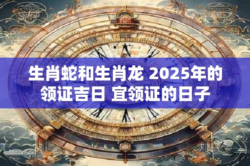 生肖蛇和生肖龙 2025年的领证吉日 宜领证的日子