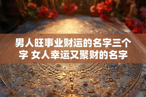 男人旺事业财运的名字三个字 女人幸运又聚财的名字