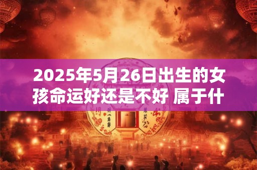 2025年5月26日出生的女孩命运好还是不好 属于什么命