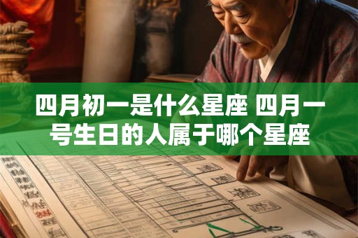四月初一是什么星座 四月一号生日的人属于哪个星座
