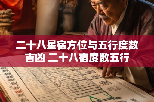 二十八星宿方位与五行度数吉凶 二十八宿度数五行