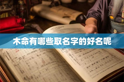 木命有哪些取名字的好名呢