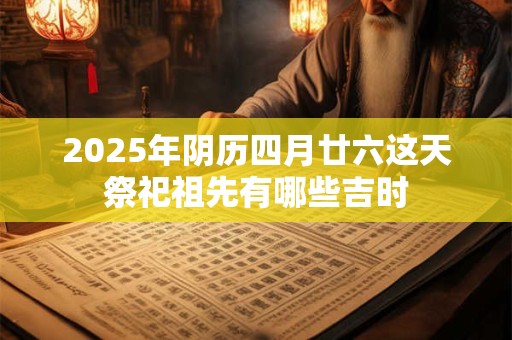 2025年阴历四月廿六这天祭祀祖先有哪些吉时
