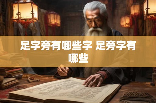 足字旁有哪些字 足旁字有哪些