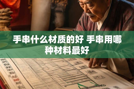 手串什么材质的好 手串用哪种材料最好