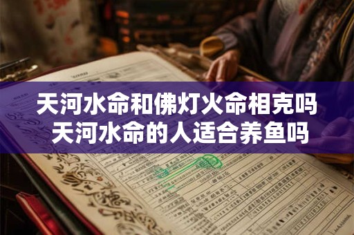 天河水命和佛灯火命相克吗 天河水命的人适合养鱼吗