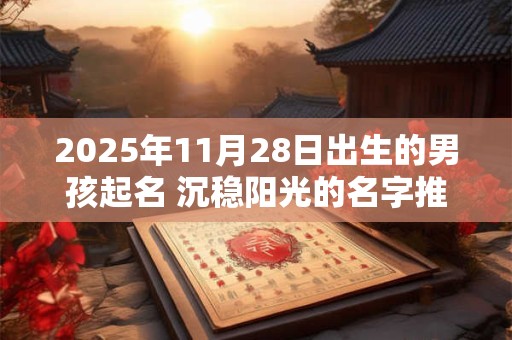 2025年11月28日出生的男孩起名 沉稳阳光的名字推荐