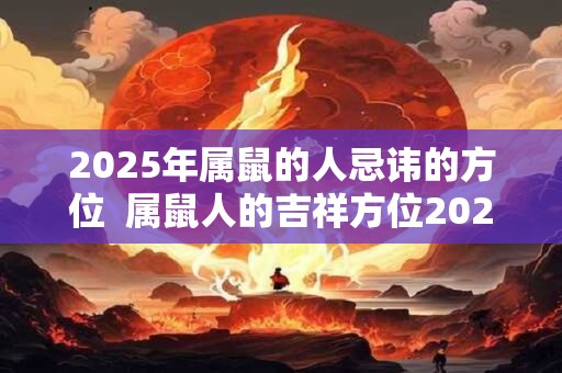 2025年属鼠的人忌讳的方位  属鼠人的吉祥方位2025