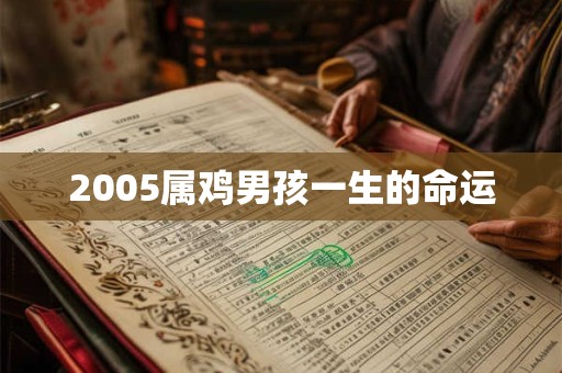 2005属鸡男孩一生的命运