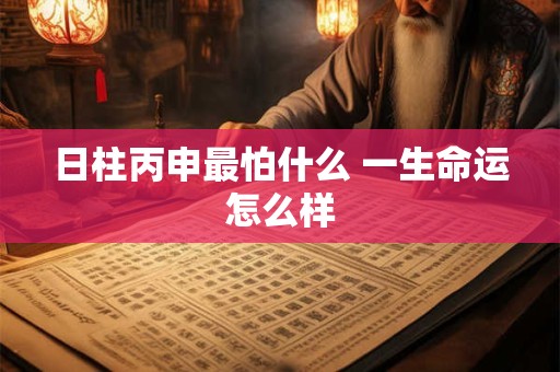 日柱丙申最怕什么 一生命运怎么样