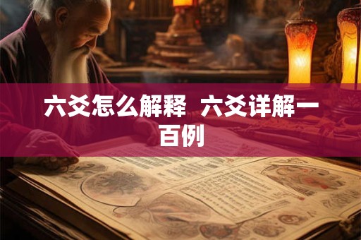 六爻怎么解释  六爻详解一百例