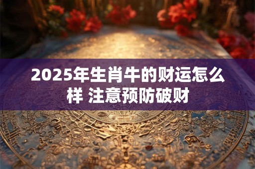 2025年生肖牛的财运怎么样 注意预防破财