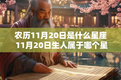 农历11月20日是什么星座 11月20日生人属于哪个星座