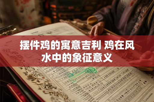 摆件鸡的寓意吉利 鸡在风水中的象征意义