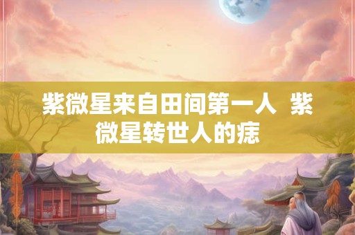 紫微星来自田间第一人  紫微星转世人的痣