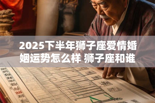 2025下半年狮子座爱情婚姻运势怎么样 狮子座和谁般配