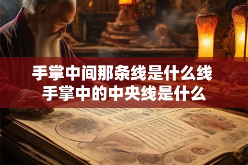 手掌中间那条线是什么线 手掌中的中央线是什么