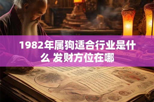 1982年属狗适合行业是什么 发财方位在哪