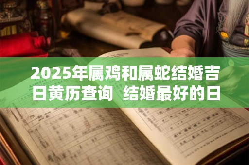 2025年属鸡和属蛇结婚吉日黄历查询  结婚最好的日子