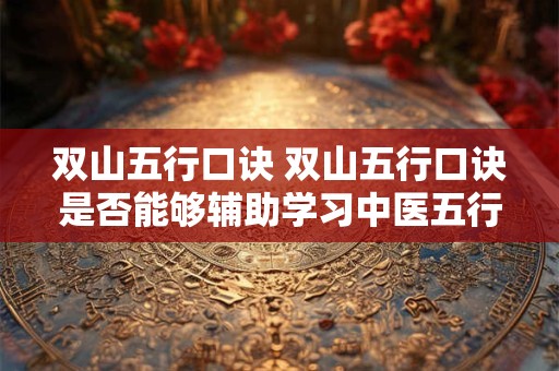 双山五行口诀 双山五行口诀是否能够辅助学习中医五行理论