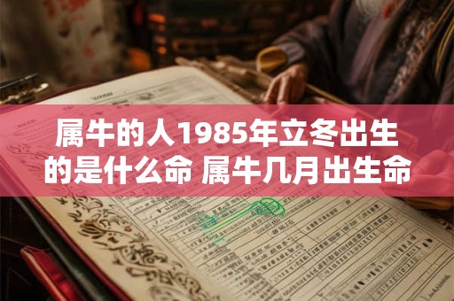 属牛的人1985年立冬出生的是什么命 属牛几月出生命苦