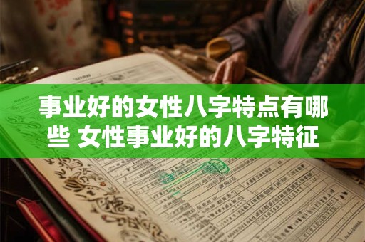 事业好的女性八字特点有哪些 女性事业好的八字特征