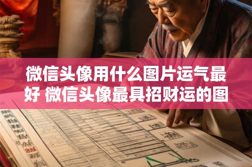 微信头像用什么图片运气最好 微信头像最具招财运的图片是什么