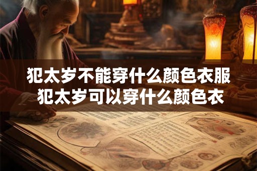 犯太岁不能穿什么颜色衣服 犯太岁可以穿什么颜色衣服