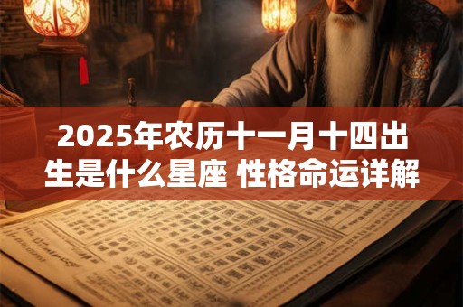 2025年农历十一月十四出生是什么星座 性格命运详解