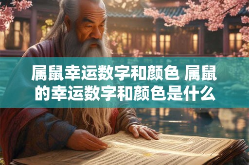 属鼠幸运数字和颜色 属鼠的幸运数字和颜色是什么