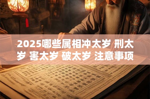 2025哪些属相冲太岁 刑太岁 害太岁 破太岁 注意事项有什么