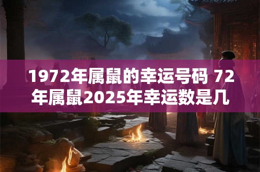 1972年属鼠的幸运号码 72年属鼠2025年幸运数是几 1972年属鼠的幸运号码 72年属鼠2025年幸运数是几