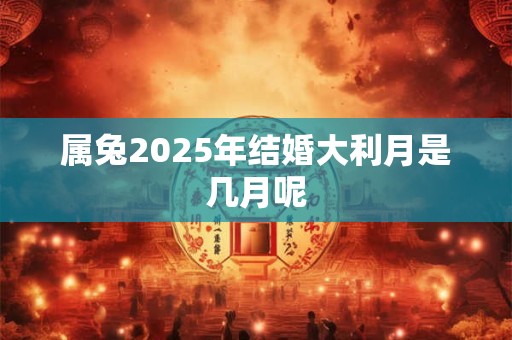 属兔2025年结婚大利月是几月呢