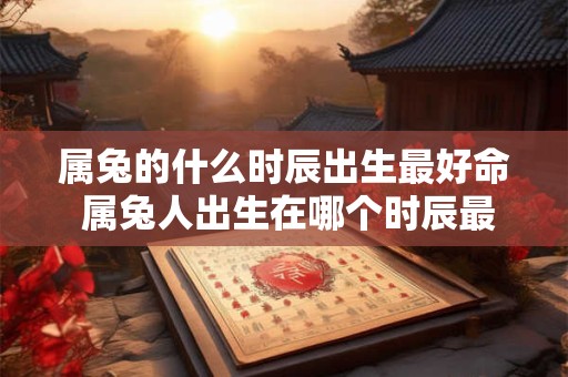 属兔的什么时辰出生最好命 属兔人出生在哪个时辰最吉祥